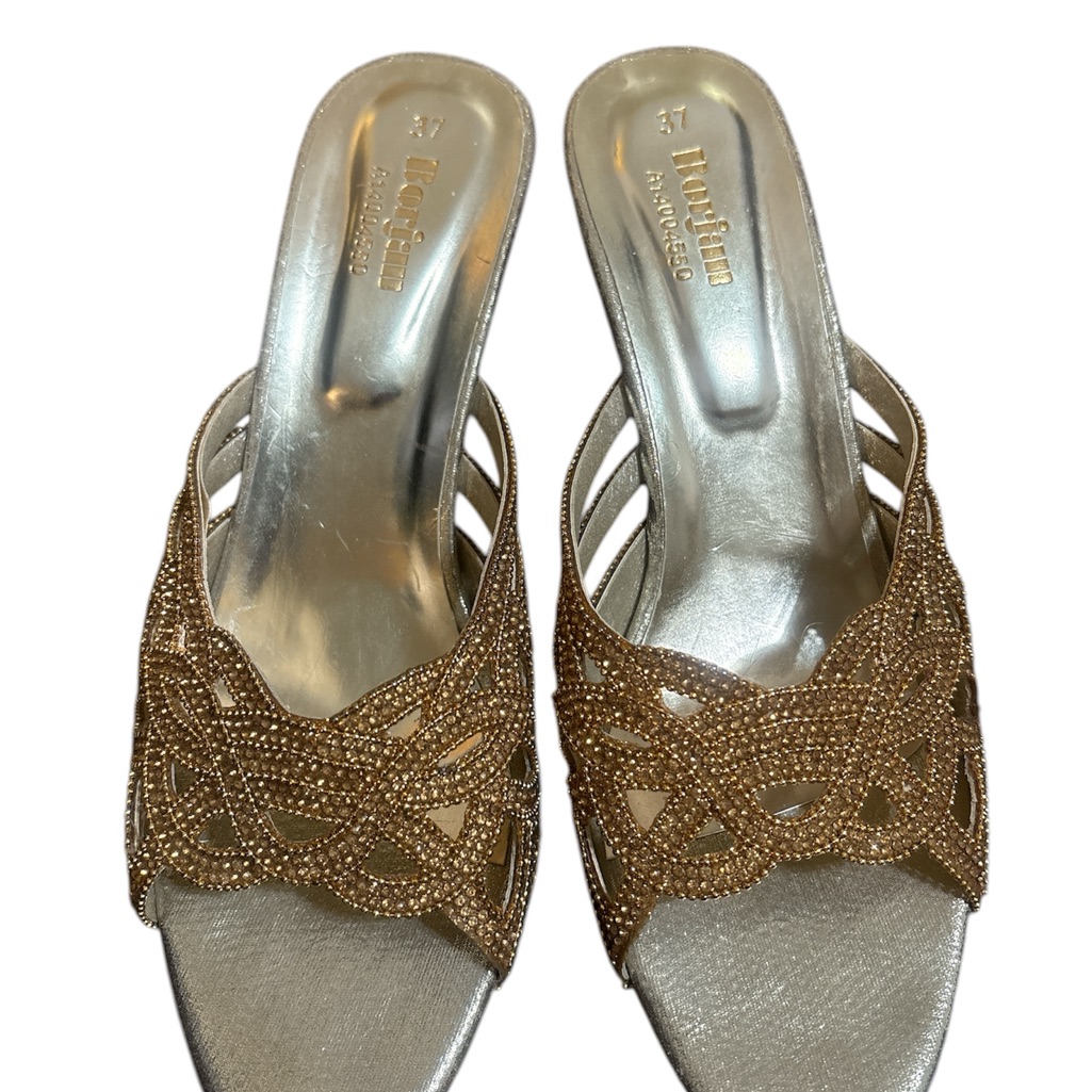 Mootsies Tootsies Women's Gold And Silver Heels